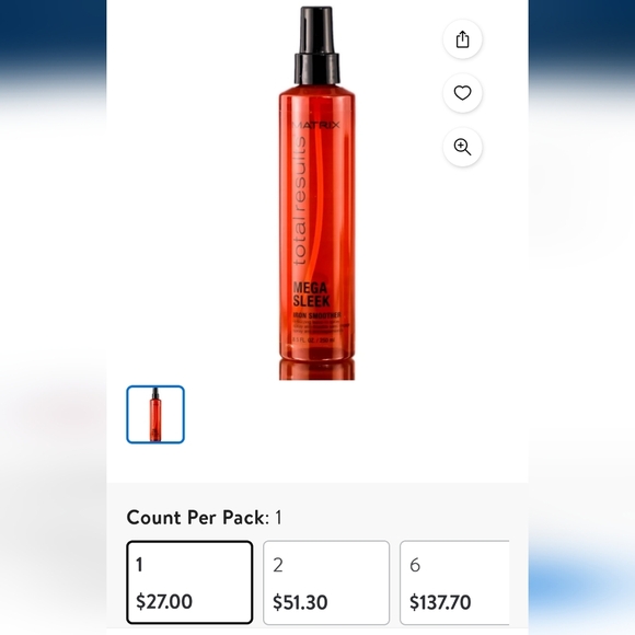 Matrix total results mega sleek iron smoother, 8.5 fluid oz - Picture 2 of 9